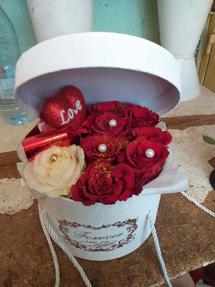 Boîte de roses Saint-Paul