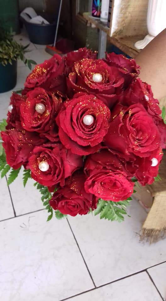 Arrangement floral contemporain Saint‑Paul