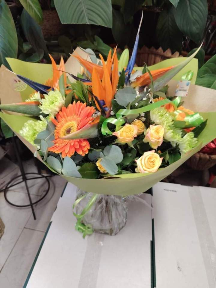 Bouquet de fleurs naturelles Saint-Paul