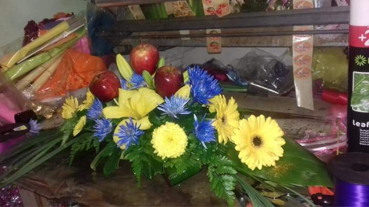 Installation florale contemporaine Saint‑Paul