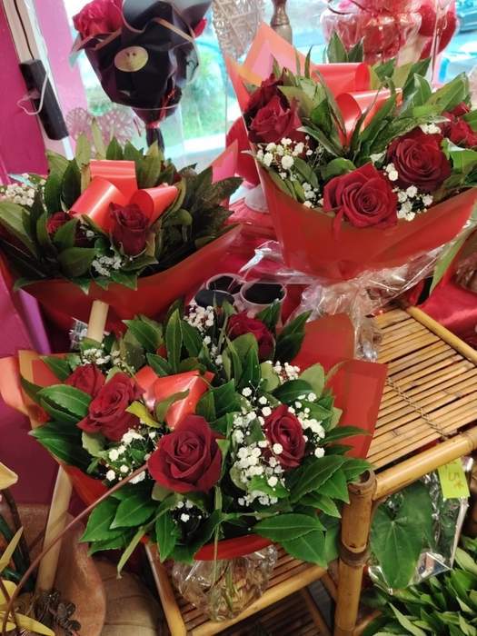 Bouquet de roses coupées à livrer Saint-Paul